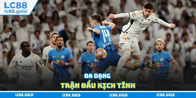 Đa dạng trận đấu kịch tính